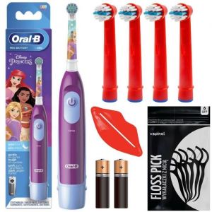 Brosse à dents électrique enfant - Oral-B - Stages Power Princesses - 5 recharges incluses