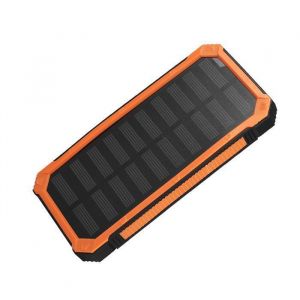 Bo&icirc;tier de batterie externe DIY - Shipenophy - 20000mAh - Charge rapide double USB - Orange - Alimentation solaire (sans batterie)