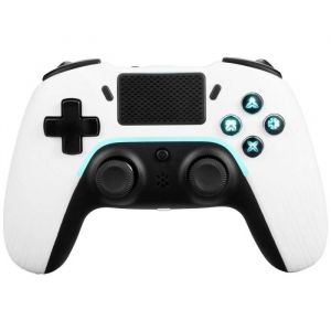 Manette sans fil DELTACO GAMING pour PS4 & PC - Blanc - Contrôleur de jeu PlayStation 4 PC Android iOS