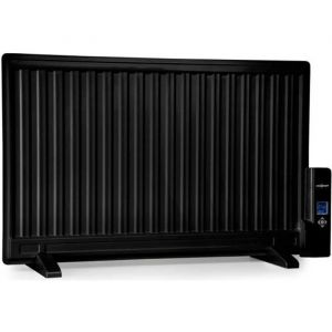 Radiateur électrique - oneconcept - radiateur bain dhuile 800 W avec 3 niveaux de puissance - Chauffage dappoint Thermostat noir