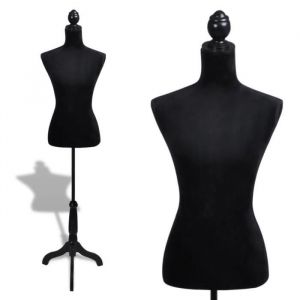 Solde - Mobilier FR41917M Buste de couture Haut de gamme Mannequin de Couture Buste Haut de gammeatif de Femme Noir