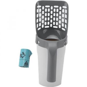 Pelle litiere chat lapin avec support ramasse crotte reservoir fine fermé grande taille ouverture dessus poubelle voyage En Stock