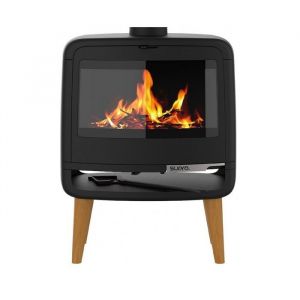 Supra Po&ecirc;le &agrave; bois fonte 10kw noir - FR9016130B