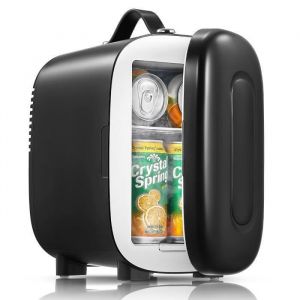 Mini Réfrigérateur 5L - Mini Frigo de Chambre -Alimenté par AC/DC/USB - Mode silencieux - Portable pour Skincare Boissons