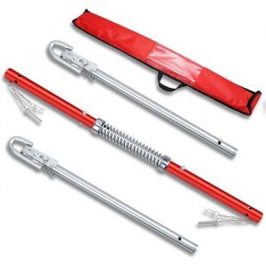 Barre de remorquage Jusqu&rsquo;&agrave; 3 tonnes Barre de Traction de s&eacute;curit&eacute; avec Amortisseur 2m Trois-pi&egrave;ces