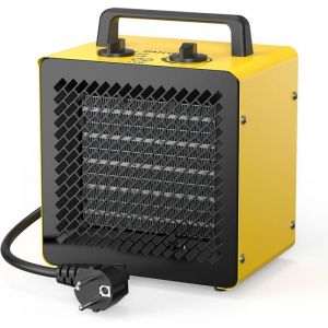 Radiateur &eacute;lectrique 3000W - C&eacute;ramique - Chauffage Soufflant - Mini Chauffage dappoint - Chauffe Rapide & &Eacute;conomie d&Eacute;nergie-Jaune