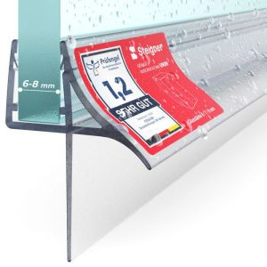 STEIGNER Joint porte de douche 70cm UK09 (1 pc.) Joint vertical pour douche d&rsquo;angle en niche ou pentagonale avec porte 6-8 mm