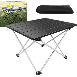 Table Pliante Camping 40 x 35 x 32cm Aluminium Portable Folding Table Ext&eacute;rieure Portative Mini Carree Petite Table
