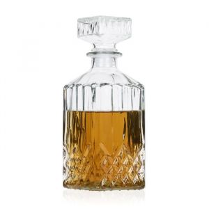 Carafe classique en verre pour whisky cognac liqueur - carafe &agrave; whisky - bouteille whisky - denviron 800 ml