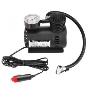 OMABETA Mini compresseur dair de voiture 300PSI 12V Mini compresseur dair Auto voiture &eacute;lectrique pneu sport accessoires Noir