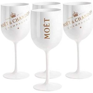Mo&euml;t & Chandon Ice Imperial Lot de 4 verres &agrave; champagne Blanc 048 l