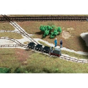 Auhagen 41700 Set de train &agrave; wagonnets Decauville H0f - Factice