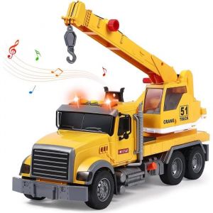 Camion Grue Jouet pour Garçon 1:16 Camion Dépanneuse avec Lumière et Son Fonction Jouet de Véhicules pour Enfant