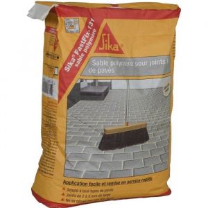 Sable polymère pour remplissage des joints de pavé et dalles - SIKA - FastFix 131 - Ton sable - 20kg