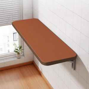 Table pliante murale Bureau-MENGDA-Ordinateur simple pour la maison -Petite table pliante-pour la cuisine le salon-60x30cm