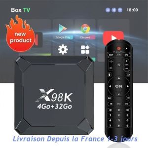 X98K Android TV Box Android 13 TV Box RK3528 Quad-Core 4Go+32Go Wifi6 2.4G&5G Netflix Google Store Boite multimedia box Smart boxes