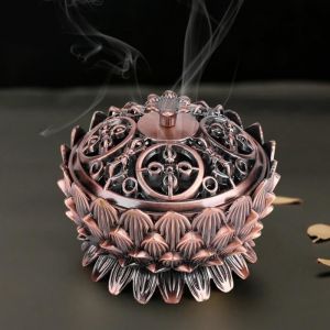 LLA® Encensoir Porte-encens forme en lotus Encens fumé Brûleur Encensoir maison décoration En Stock
