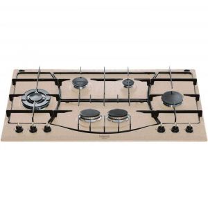 Table de cuisson au gaz - Hotpoint - PHN 960MST (AV) R-HA - 6 &eacute;l&eacute;ments - Beige - Avoine