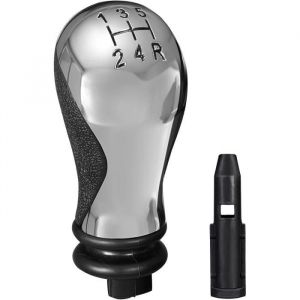Pommeau de Vitesse manuel 5 Vitesses Pommeaux de Leviers de Vitesse pour Citroen C5 01-08 Xsara Picasso 1999-2008 - Noir et Chrome
