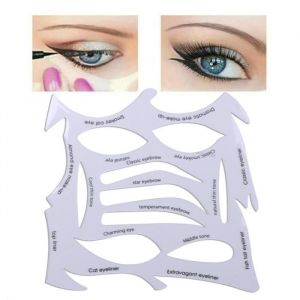 FARD A PAUPIERE - OMBRE A PAUPIERE Pochoirs de maquillage pour les yeux outil pour les sourcils style-Transparent 1