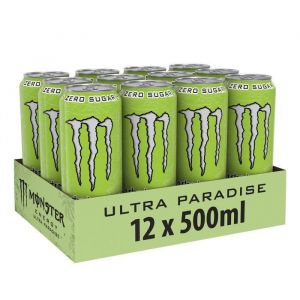 Boissons énergisantes sans sucre Monster Energy - Monster Energy Ultra Zero Sugar - Paradise Pack de 12