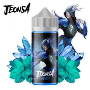 E-liquide Nyssa (Menthe bleue glacée sucrée) Jeonsa 100ml + 4 booster de nicotine
