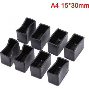 A4 -Couvre pieds de chaise rectangulaire en Silicone 8 pièces-lot couvre pieds de Table antidérapants chaussettes de protection