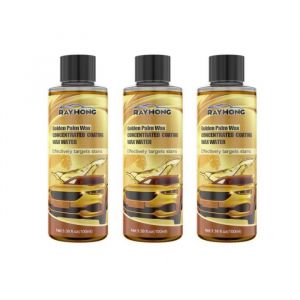 3pcs Golden Carnauba Car Wash WaxCire de qualit&eacute; sup&eacute;rieure prot&egrave;ge et Fait Briller Toutes Les Voitures-LUSTREUR