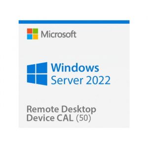 Microsoft Windows Server 2022 Remote Desktop Services (RDS) 50 device connections CAL - Cl&eacute; licence &agrave; t&eacute;l&eacute;charger - Livraison