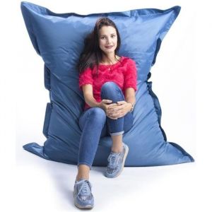 Pouf Géant Bleu Canard - LiveDeco® - BiG52 - Intérieur/Extérieur - Adulte