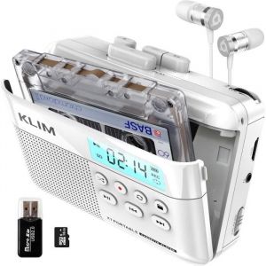 Walkman Cassette - KLIM - K7 - Convertisseur MP3 - Microphone int&eacute;gr&eacute; - Haut-parleur int&eacute;gr&eacute;