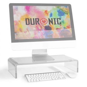 Duronic DM053 Rehausseur décran Support pour écran Ordinateur Portable Ecran TV 50 x 20 cm