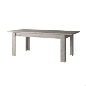 Table extensible 180/220x90x78 cm d&eacute;cor ch&ecirc;ne - FUMAY