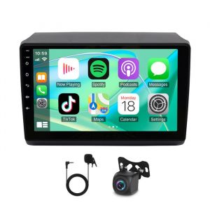 Autoradio Android 14 9 Pouces 4Go+64Go pour Fiat Ducato/Citro&euml;n Jumper/Peugeot Boxer 2011-2023 CarPlay/Android Auto Sans Fil Noir