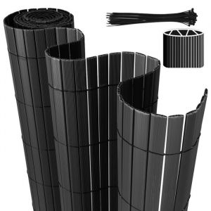 Bettizia Canisse PVC pour jardin balcon terrasse Balcon clôture brise-ventGris 500x80cm CANISSE
