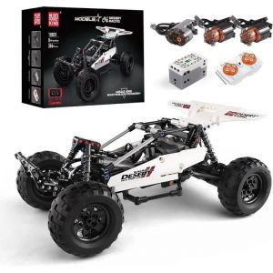 Voiture &agrave; Construire T&eacute;l&eacute;command&eacute;e &ndash; Kit avec Bo&icirc;te de Vitesses Buggy Motoris&eacute; 4 Moteurs et T&eacute;l&eacute;commande &ndash; 529 Pi&egrave;ces