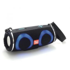 Enceinte Bluetooth Portable Haut-Parleur Radio sans Fil Waterproof Extérieur avec Lumière LED 1200mAh Autonomie 5-8HNoir