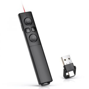 Pointeur laser rouge Clicker de présentation télécommande de présentateur PowerPoint PPT USB sans fil Clicker de présentateur