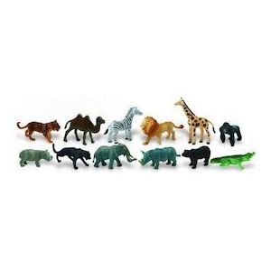 Figurines animaux de la savane SAFARI - Tube en plastique - Pour enfants &agrave; partir de 3 ans