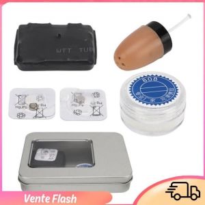 Dilwe Mini Oreillette Espion GSM sans Fil Portable Invisible - Connexion Automatique
