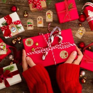 OMABETA étiquette suspendue pour artisanat Étiquettes en papier Kraft de noël bricolage merci artisanat multi-  deco manege