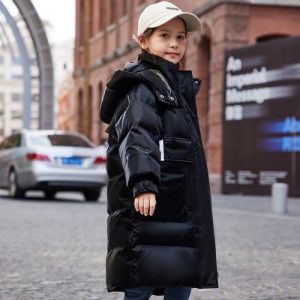 Doudoune Fille Enfant Mi-Longue Epaisse Chaude Hiver avec Capuche de 6 à 16 ans