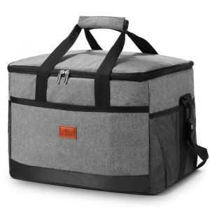 Sac Isotherme 25L Sac de Repas pour Homme Femme Enfant Glaci&egrave;re Souple Isotherme pour Travail Voyage Plage Pique-Nique Camping