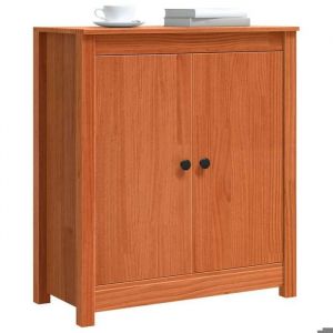 PROMOTION Buffet bahut/Armoire - Commode - VENTE-FLASH - Brun cire 70x35x80 cm Pin massif 506345