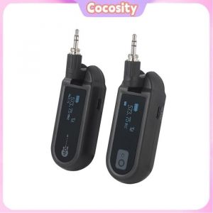 Syst&egrave;me de Guitare sans Fil &Eacute;metteur de Guitare UHF et Jeu de R&eacute;cepteur UHF avec Volume R&eacute;glable pour Basse de Guitare