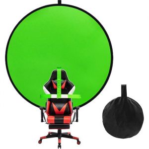 &Eacute;cran vert - Diam&egrave;tre 140 cm - &Eacute;cran vert pliable - Capture de jeu - Studio photo - Toile de fond - &Eacute;cran vert - Toile de fond