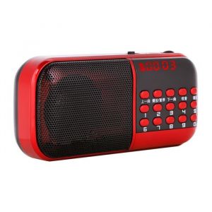 SALUTUYA radio FM portable SALUTUYA mini haut-parleur radio FM Carte mémoire musique Mini haut-parleur Radio 87.5-108 MHz Stations
