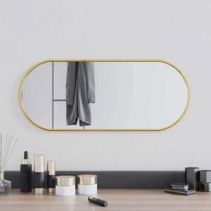 SALE 2026 miroir mural magnifique Ou - Miroir mural Dor&eacute; 60x25cm Ovale PRO867918995