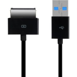 chargeur compatible avec asus eee pad transformer tf101   tf300   tf201   tf700 - chargeur c&acirc;ble usb 40 pin pour tablette en noir