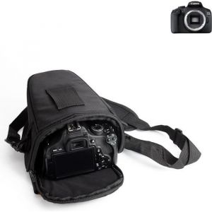 Pour Canon EOS 2000D Sac pour appareil photo reflex Sacoche Gadget anti-choc DSLR SLR pour cam&eacute;ra protection compl&egrave;te bo&icirc;te de